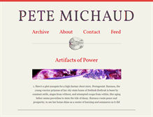 Tablet Screenshot of petermichaud.com